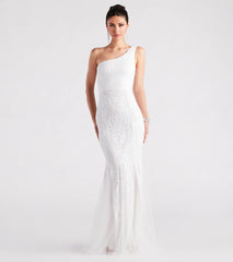 Hilary Formal Sequin One-Shoulder Mermaid Dress