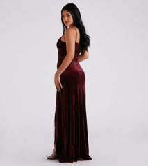 Elaine Formal Velvet A-Line Dress