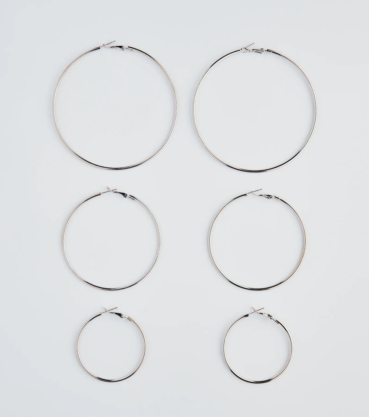 Simply Classic Three-Pack Hoop Earrings