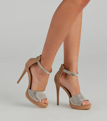 Make It A Moment Rhinestone Stiletto Heels